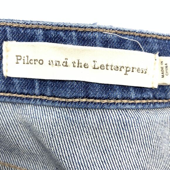 Pilcro and the Letterpress Jeans Women's Size 27 High-Rise Sequined Flare *READ - Picture 6 of 8